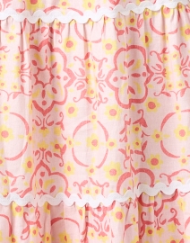 Fabric image thumbnail - Sail to Sable - Pink Medallion Print Ric Rac Dress
