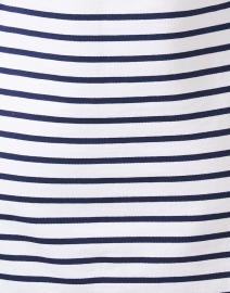 Fabric image thumbnail - Sail to Sable - Navy and White Striped French Terry Tunic Dress