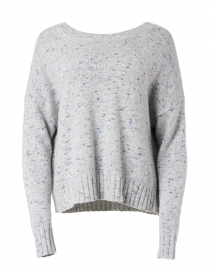 Blue Confetti Wool Cotton Sweater