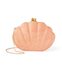 Katie Coral Shell Clutch