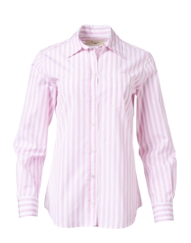 Product image thumbnail - Weekend Max Mara - Armilla Pink and White Cotton Shirt