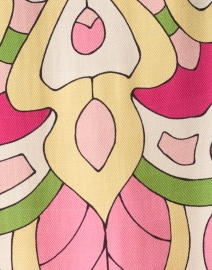 Fabric image thumbnail - Rani Arabella - Savoia Pink Printed Cashmere Silk Wool Poncho