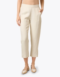 Front image thumbnail - Piazza Sempione - Cream Tapered Trouser