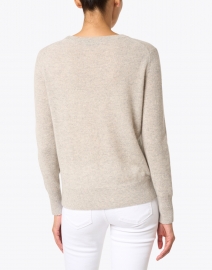 Back image thumbnail - White + Warren - Misty Grey Essential Cashmere Sweater
