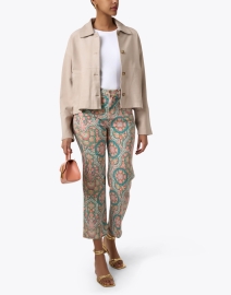 Look image thumbnail - Repeat Cashmere - Beige Suede Jacket