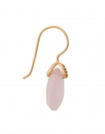 Back image thumbnail - Atelier Mon - Pink Chalcedony Drop Earrings