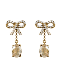 Product image thumbnail - Oscar de la Renta - Bobbi Bow Drop Earrings