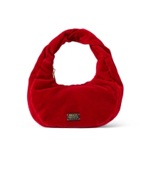 Product image thumbnail - Frances Valentine - Cece Cranberry Red Velvet Bag