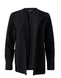 Product image thumbnail - Eileen Fisher - Black Cotton Crinkle Jacket