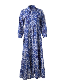 Jinette Blue Print Maxi Dress