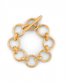 Dean Davidson - Gold and Moonstone Bamboo Link Bracelet 