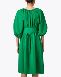 Back image thumbnail - Frances Valentine - Bliss Green Cotton Dress