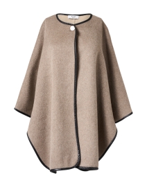 Taupe Wool Blend Cape