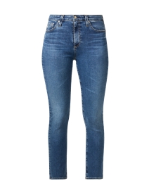 Product image thumbnail - AG Jeans - Mari Dark Blue Stretch Denim Jean