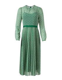 Elena Green & Cream Print Dress