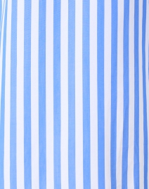 Fabric image thumbnail - Dovima Paris - Wren Blue and White Stripe Cotton Shirt