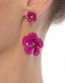 Julia Mulberry Flower Drop Earrings
