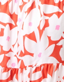 Fabric image thumbnail - Marc Cain - Coral Floral Print Dress