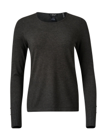 Product image thumbnail - J'Envie - Grey Button Cuff Top