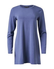 Product image thumbnail - Eileen Fisher - Heather Blue Stretch Jersey Tunic