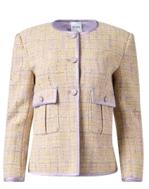 Yellow and Lavender Tweed Jacket