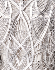 Fabric image thumbnail - Rani Arabella - Silver Lace Topper Jacket