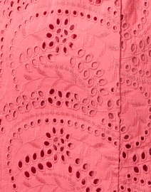 Fabric image thumbnail - Tara Jarmon - Rosalyn Pink Eyelet Wrap Dress