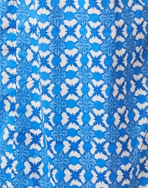 Fabric image thumbnail - Ro's Garden - Blue and Red Embroidered Cotton Kurta