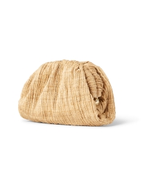 Front image thumbnail - Loeffler Randall - Bailey Natural Pleated Straw Clutch