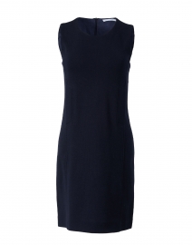 Gelsomino Navy Cotton Knit Dress