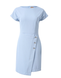 Product image thumbnail - BOSS Hugo Boss - Datera Light Blue Wrap Skirt Dress