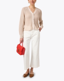 Look image thumbnail - Margaret O'Leary - Beach Beige Linen Cardigan