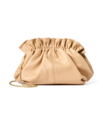 Front image thumbnail - Loeffler Randall - Willa Tan Leather Cinched Clutch