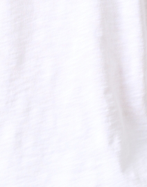 Fabric image thumbnail - Elliott Lauren - White Cotton Ruched Sleeve Top