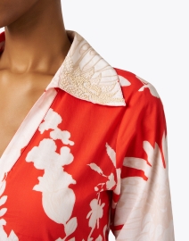 Extra_1 image thumbnail - Figue - Kate Red and White Floral Shirt Dress