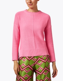 Front image thumbnail - Kinross - Pink Cotton Sweater