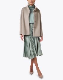 Look image thumbnail - Cinzia Rocca Icons - Ruby Beige Wool Coat