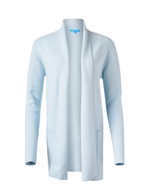 Product image thumbnail - Burgess -  Ice Blue Cotton Cashmere Travel Coat