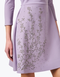 Extra_1 image thumbnail - Chiara Boni La Petite Robe - Aldoio Purple Embellished Dress