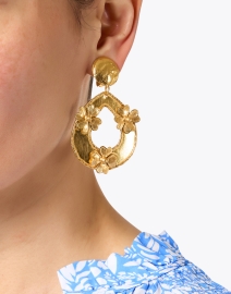 Look image thumbnail - Sylvia Toledano - Lucky Love Gold Drop Clip Earrings