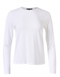 White Stretch Cotton Jersey Top