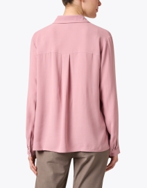 Back image thumbnail - Eileen Fisher - Pink Silk Shirt