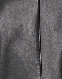 Fabric image thumbnail - Seventy - Black Leather Button Front Jacket