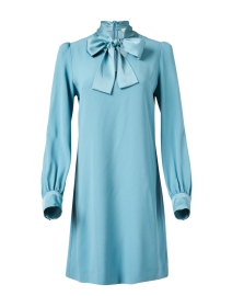 Product image thumbnail - Jane - Rose Blue Crepe Dress