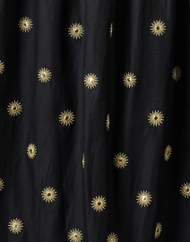 Fabric image thumbnail - Farm Rio - Black Embroidered Cotton Dress