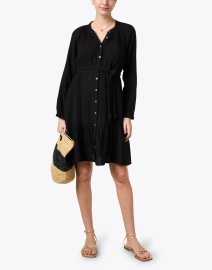 Look image thumbnail - Xirena - Rainey Black Cotton Gauze Dress