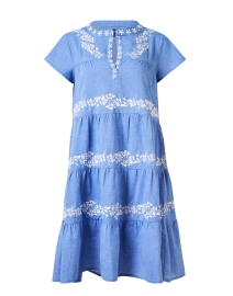 Isabel Blue Chambray Embroidered Dress
