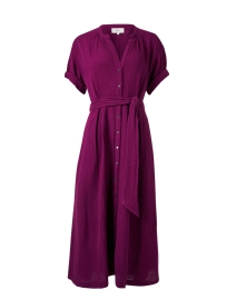 Product image thumbnail - Xirena - Cate Purple Cotton Gauze Dress