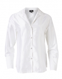 White Silk Button Up Shirt