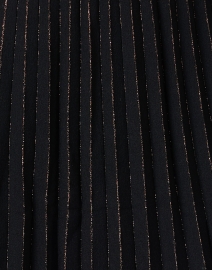 Fabric image thumbnail - D.Exterior - Black and Gold Metallic Stretch Wool Skirt